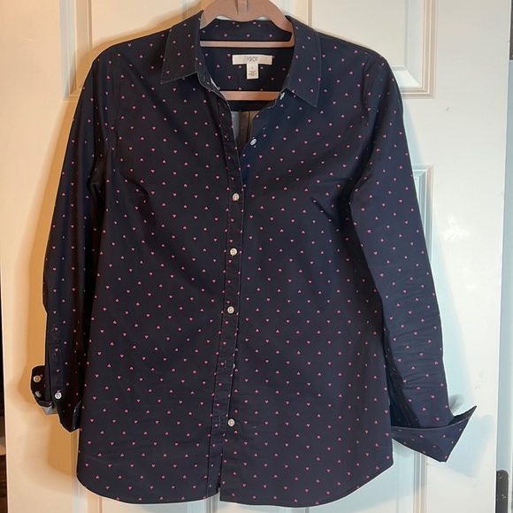 Nordstrom 1901 Hearts blouse. Like new! - Picture 1 of 4